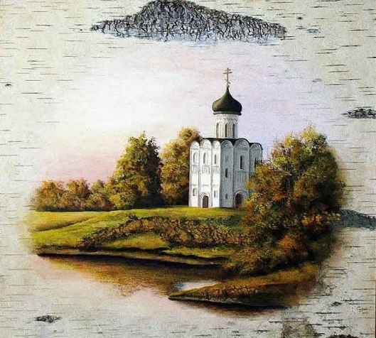 Рисунки на бересте Сергея Сурина