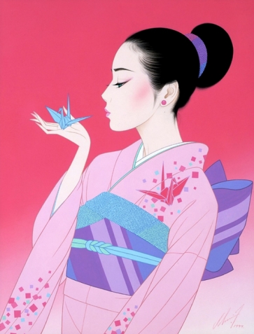 Великолепные японки от художника Ичиро Цурута