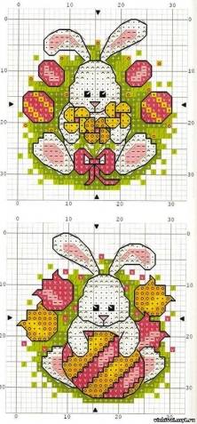 Пасхальная подборка схем для вышивки.