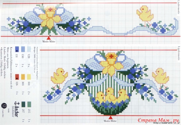 Пасхальная подборка схем для вышивки. (2)