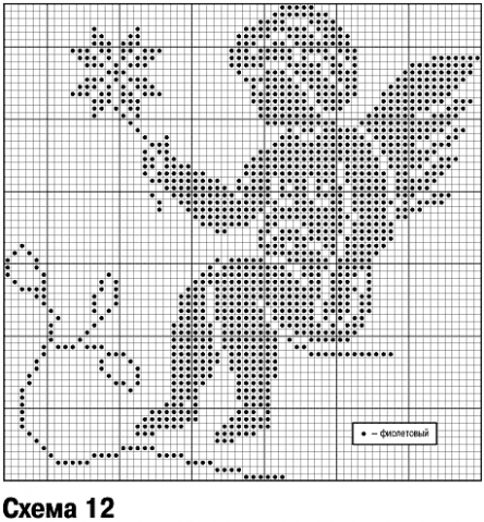 Схемы вышивки крестом монохром (ч.3) из интернета