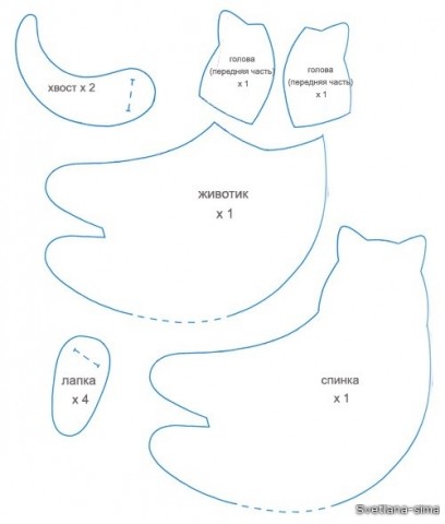 Подборка мягких игрушек с выкройками (из интернета)