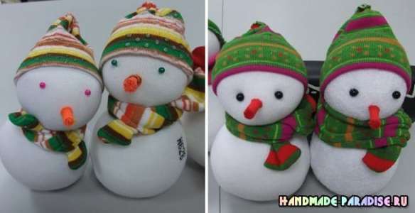 Снеговик от Ирины Широковой и с рукодельного сайта Handmade-Paradise.ru