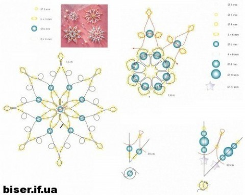 Новогодние изделия из бисера