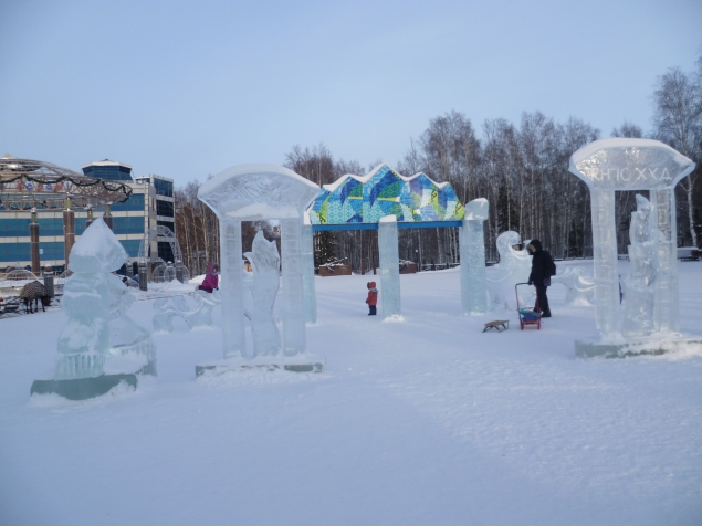 Наш любимый город в ледовых фигурах