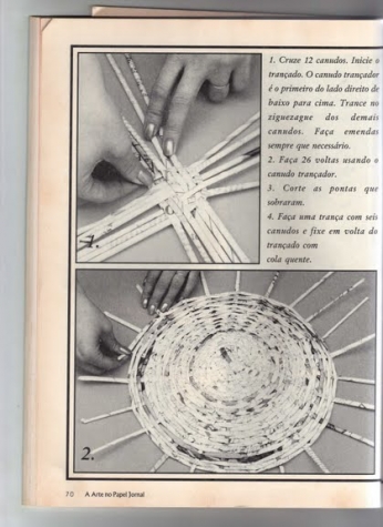 Два журнала - Изделия из бумаги и картона, Плетение из бумажной лозы