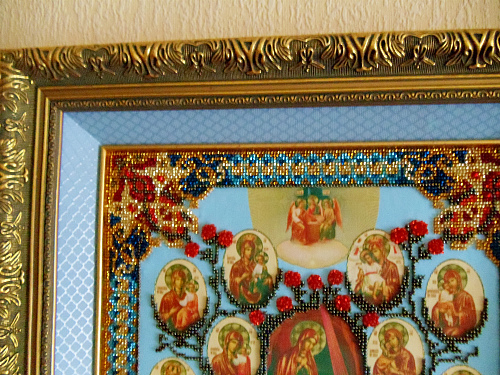 Икона &quot;Древо Пресвятой Богородицы&quot; (теперь в багете)