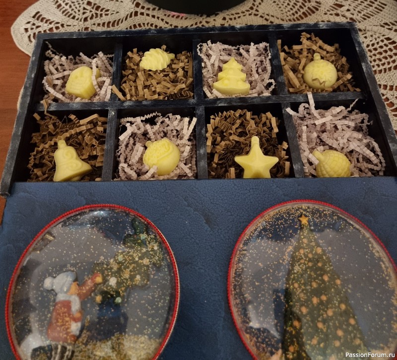 Две коробочки. Новогодняя упаковка.