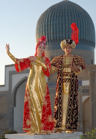 The theatre of historical clothes, Samarkand.