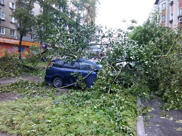 14 июня в Хабаровске - циклон "Сокол" из Китая, а почтовые служащие на посту!
