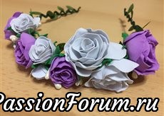 Это веночек-ободочек из фоамирана. Это веночек-ободочек из фоамирана.
