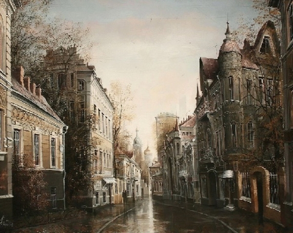 Старая Москва в картинах Александра Стародубова