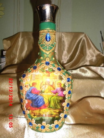 Подготовка к Пасхе - бутылочки для святой воды.
