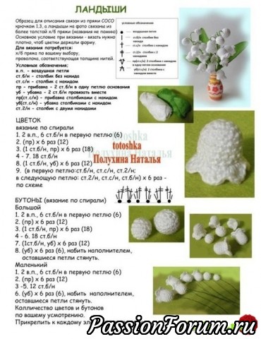Букет цветов - этап 1 - Ландыши