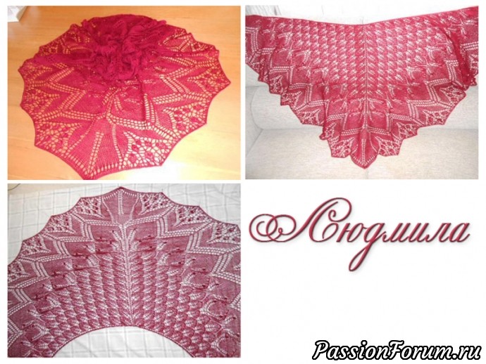 Парад шалей. Эолова шаль / aeolian shawl, дизайнер Elizabeth Freeman.