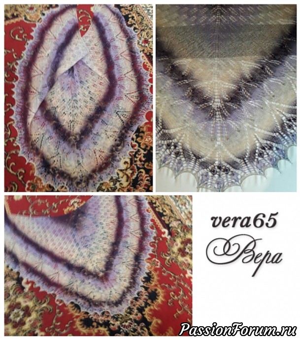 Парад шалей. Эолова шаль / aeolian shawl, дизайнер Elizabeth Freeman.
