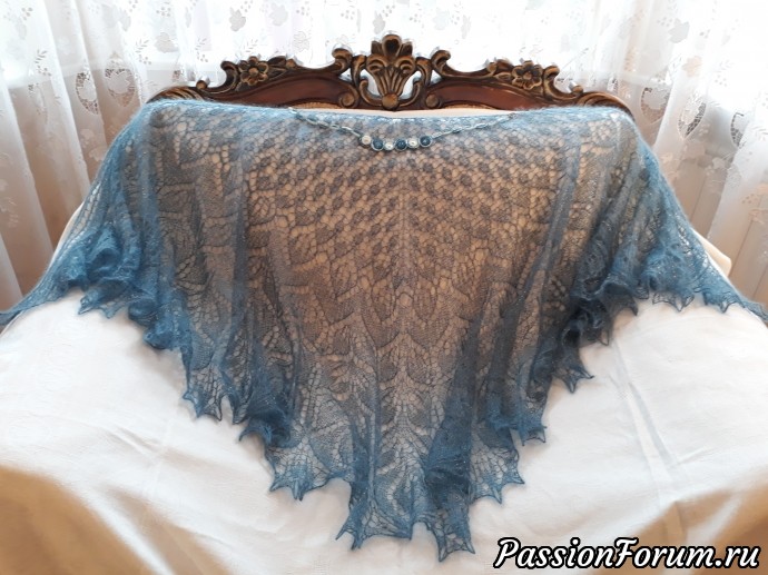 Моя шаль "Амитола" - Amitola Lace Shawl by Anna Victoria