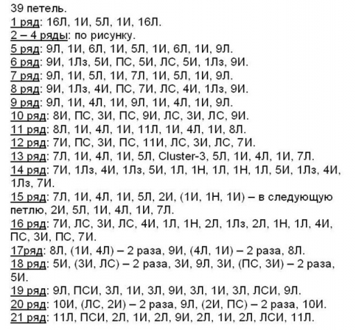 Шарф Паук. Описание.