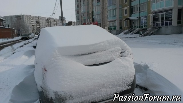 А в Красноярске зима!