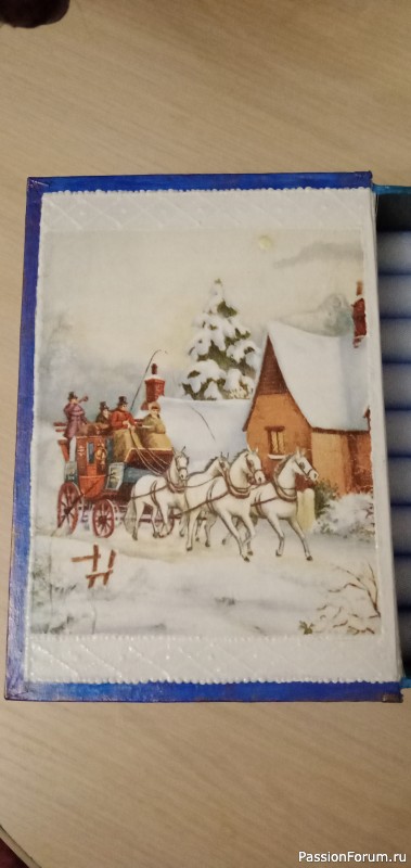Шкатулка-книга "Рождественские каникулы"