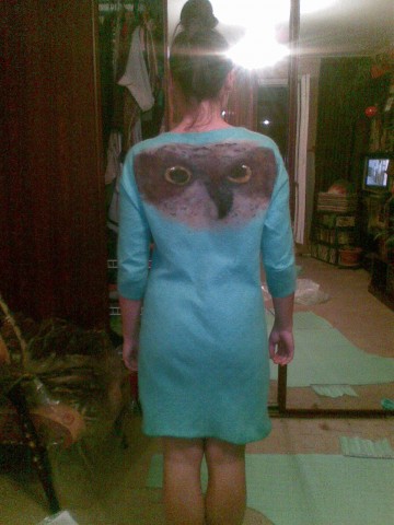 Платье с совами