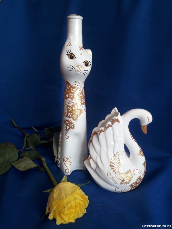 Тренируюсь на кошках, или роспись контурами