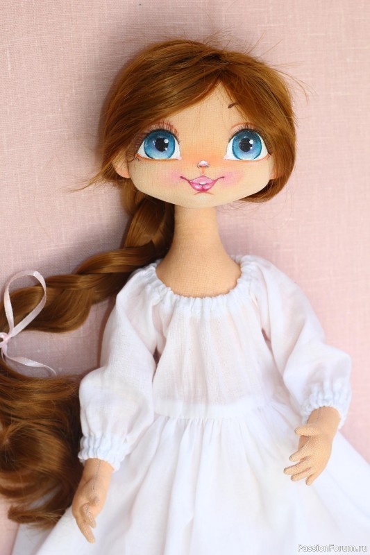 Текстильная кукла Полина.