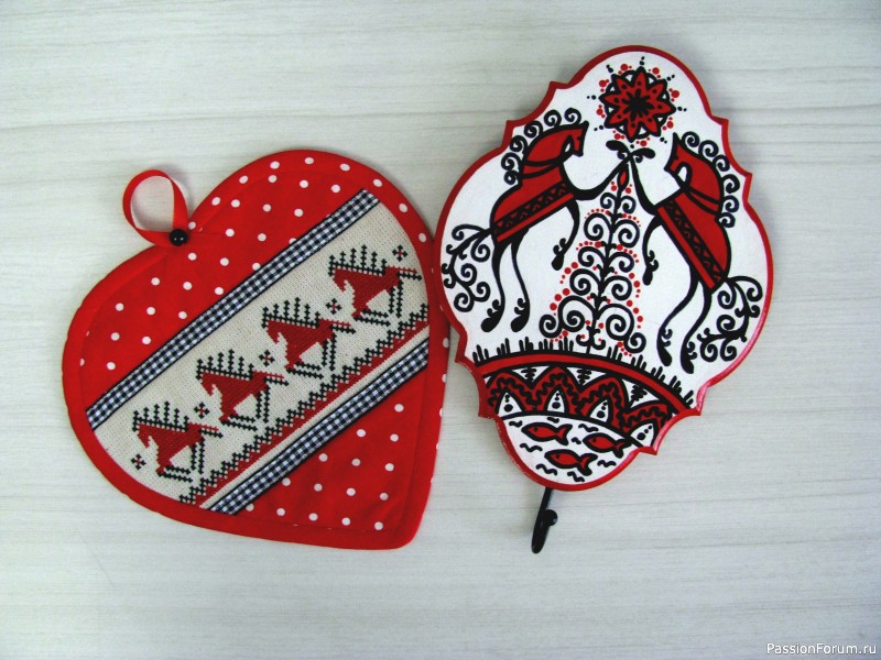 Кухонный набор "Мезенские лошадки"