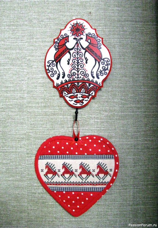 Кухонный набор "Мезенские лошадки"