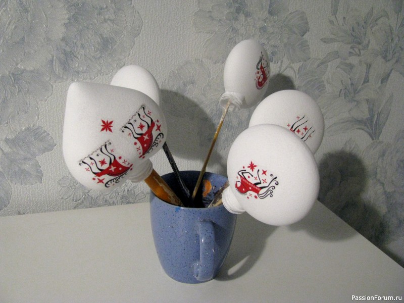 Елочные игрушки "Мезенские лошадки"