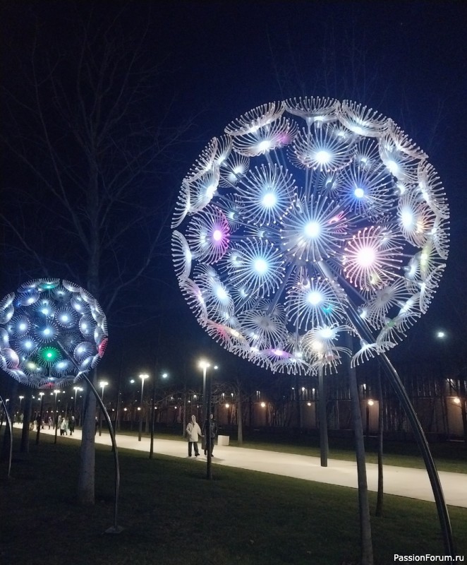 Вечерняя прогулка по парку.