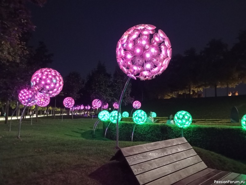 Вечерняя прогулка по парку.