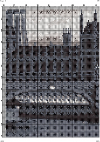 Схема вышивки Лондон