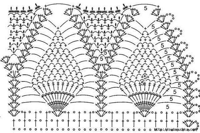 Вязание крючком, модели со схемами из интернета