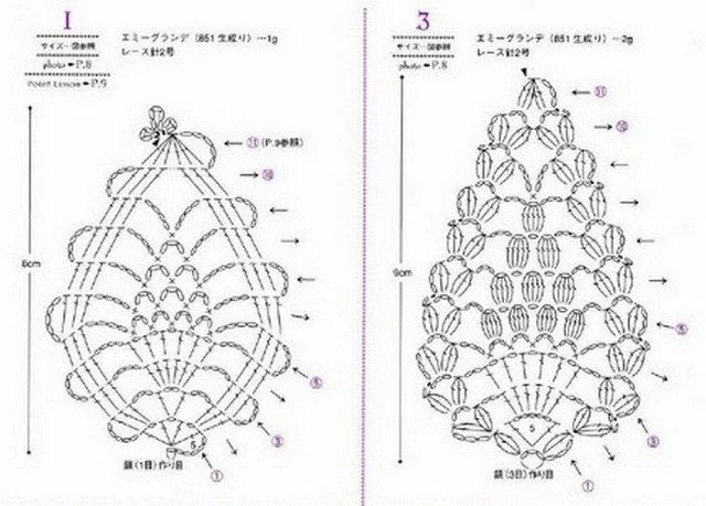 Вязание крючком, модели со схемами из интернета
