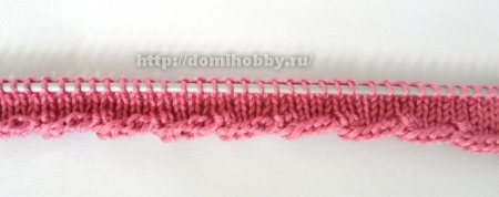 Вязание: спицами перекрученной кромки