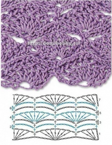 Схемы интересных узоров. Вязание крючком.