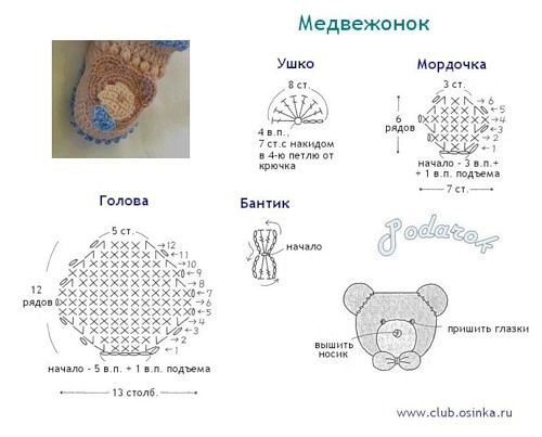 Аппликации крючком. Часть 1.