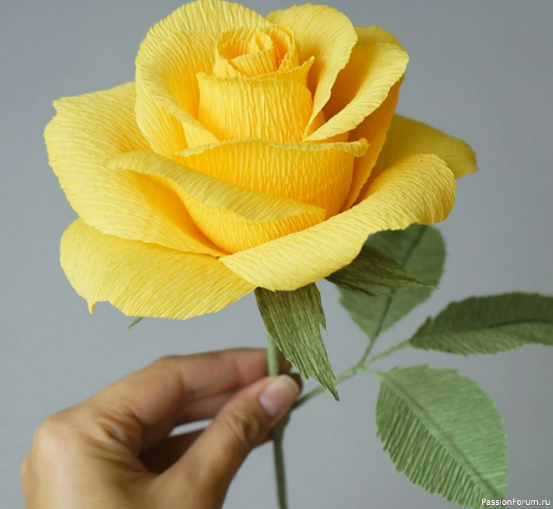 Розы из гофрированной бумаги своими руками: мастер-класс