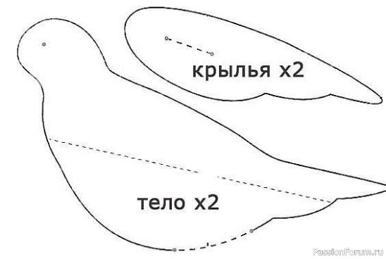 Шьём птичек для декора. Выкройки