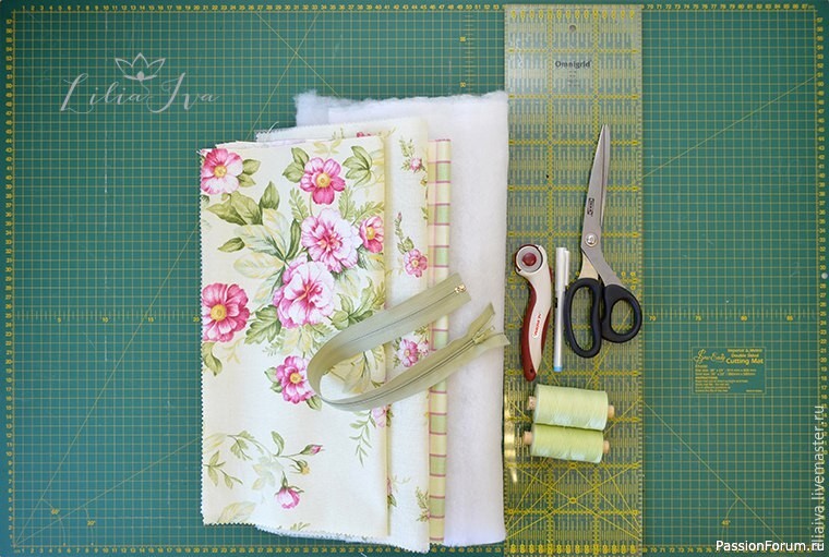 Шьем комплект: косметичка и очечник