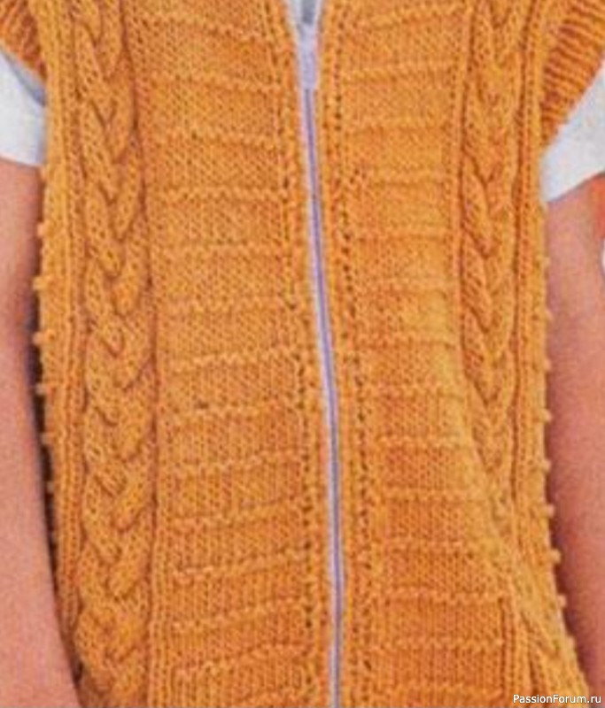 Желтый жилет для мальчика. МК