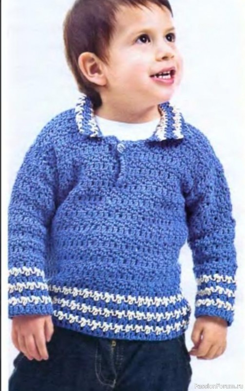 Пуловер для мальчика. Схема