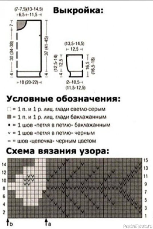 Кот на свитере. Схема