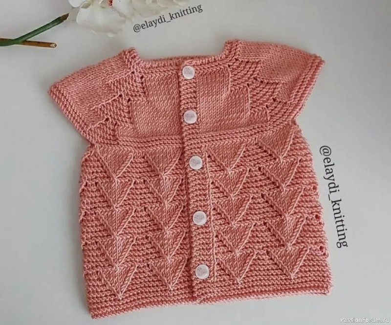 Детские жилетики спицами. Схемы