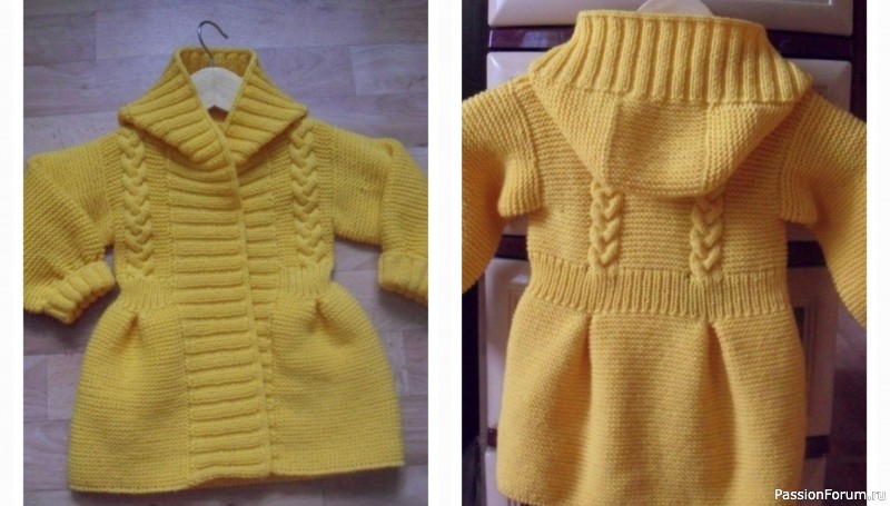 Жакет-пальтишко для девочки. Описание