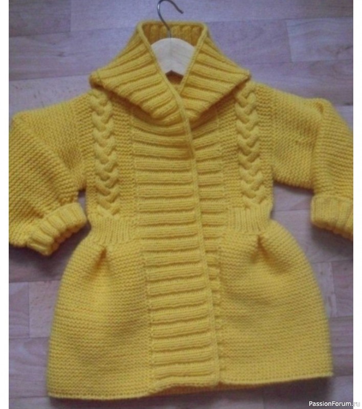 Жакет-пальтишко для девочки. Описание
