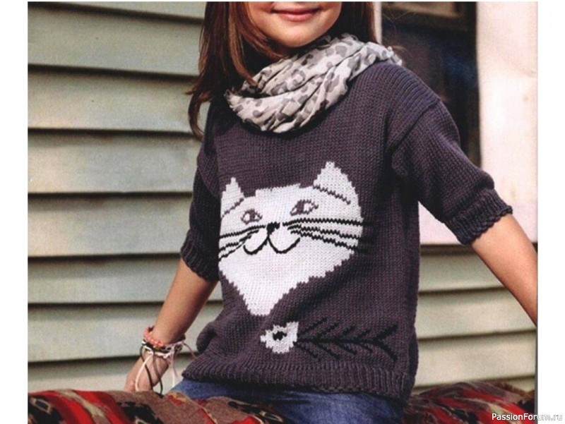 Кот на свитере. Схема