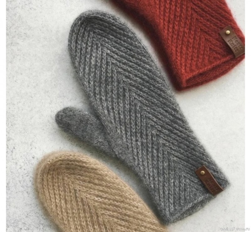 Красивые варежки. Описание