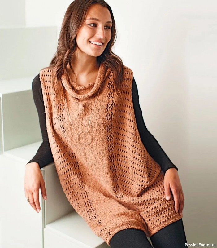 Туника с дырчатым узором. Описание